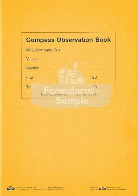 Compass Observation Book - Seatrade 